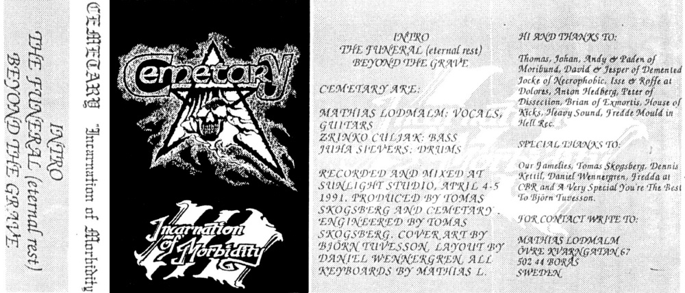 Cemetary - Incarnation Of Morbidity (demo)