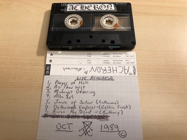 Acheron - Live Rehearsal (demo)