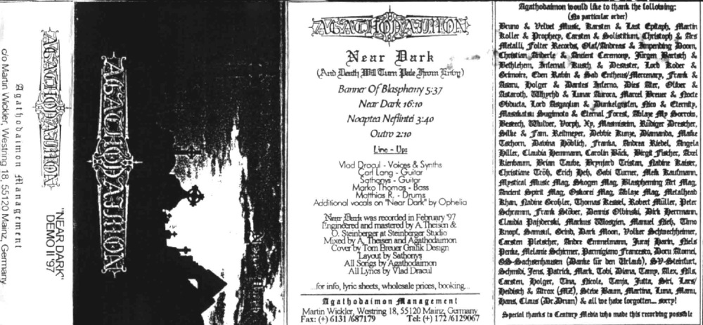 Agathodaimon - Near Dark (demo)