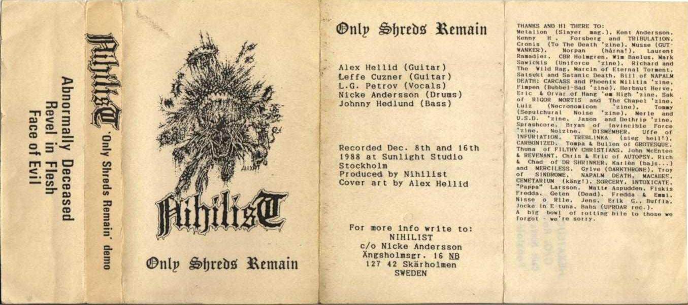 Entombed - Only Shreds Remain (demo)