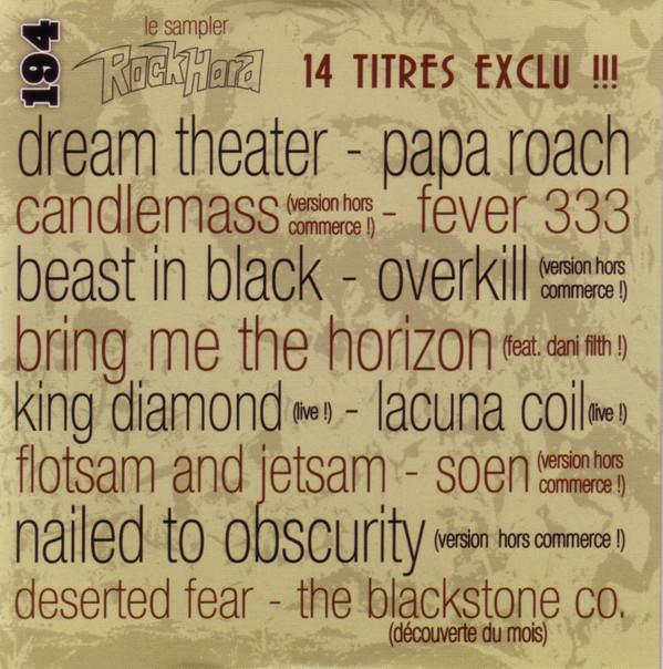 Various - RockHard Magazine (FR) - RockHard N�194