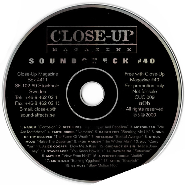 Various - Close-up Magazine - Soundcheck 