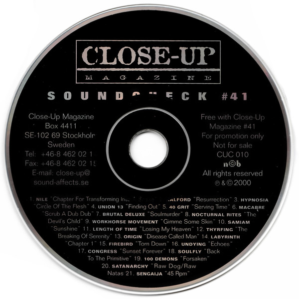 Various - Close-up Magazine - Soundcheck 