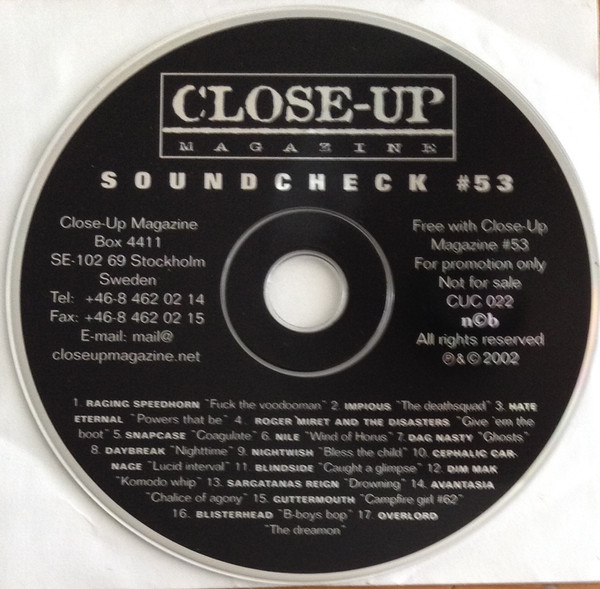 Various - Close-up Magazine - Soundcheck 