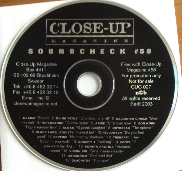 Various - Close-up Magazine - Soundcheck 