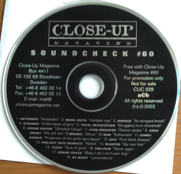 Various - Close-up Magazine - Soundcheck 