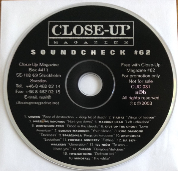 Various - Close-up Magazine - Soundcheck 