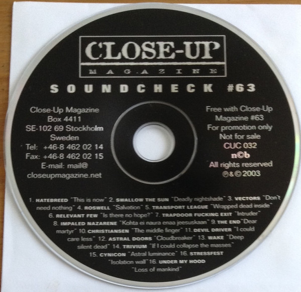 Various - Close-up Magazine - Soundcheck 