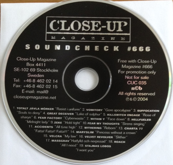 Various - Close-up Magazine - Soundcheck 