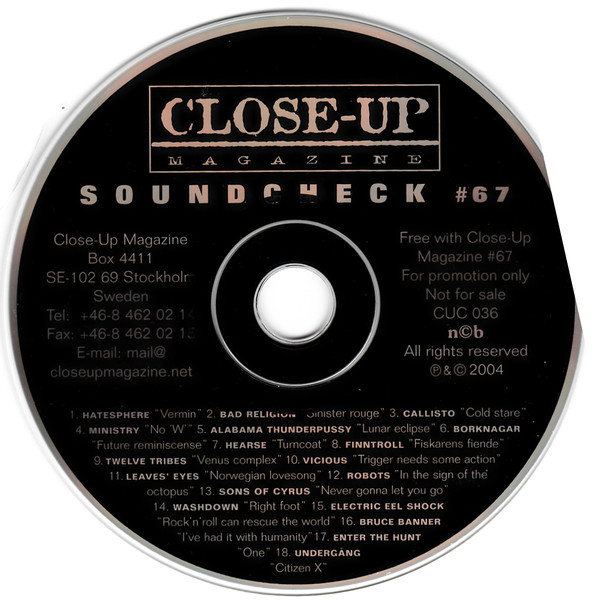 Various - Close-up Magazine - Soundcheck 