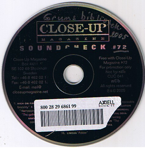 Various - Close-up Magazine - Soundcheck 