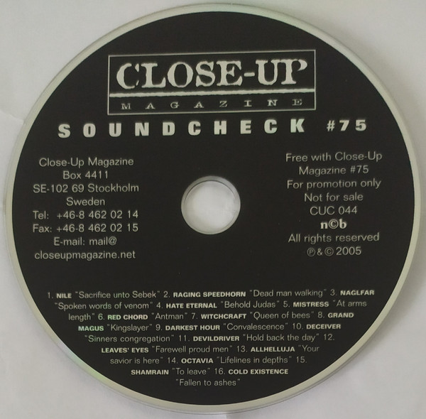 Various - Close-up Magazine - Soundcheck 