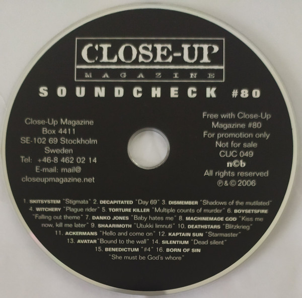 Various - Close-up Magazine - Soundcheck 
