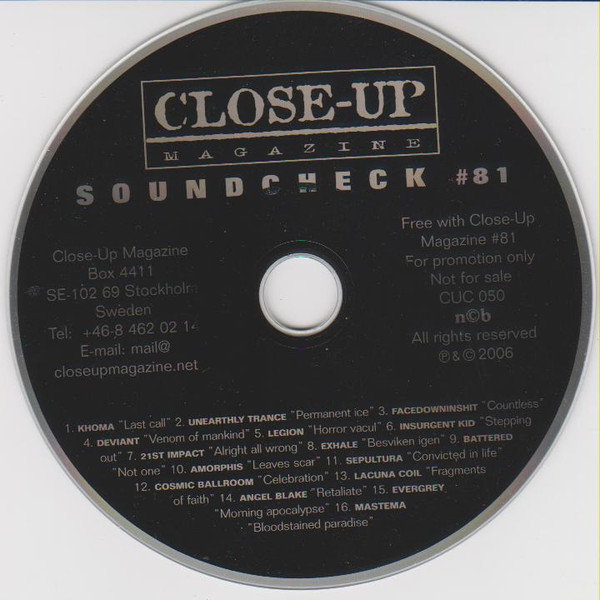 Various - Close-up Magazine - Soundcheck 