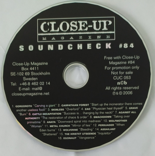 Various - Close-up Magazine - Soundcheck 