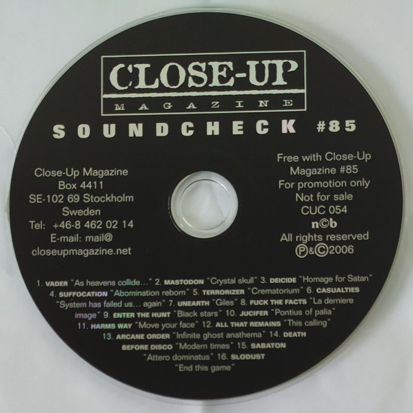 Various - Close-up Magazine - Soundcheck 