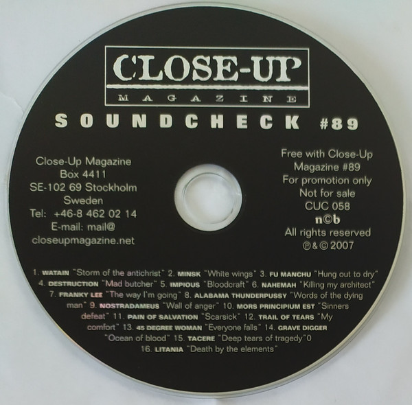 Various - Close-up Magazine - Soundcheck 