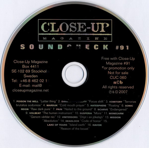 Various - Close-up Magazine - Soundcheck 
