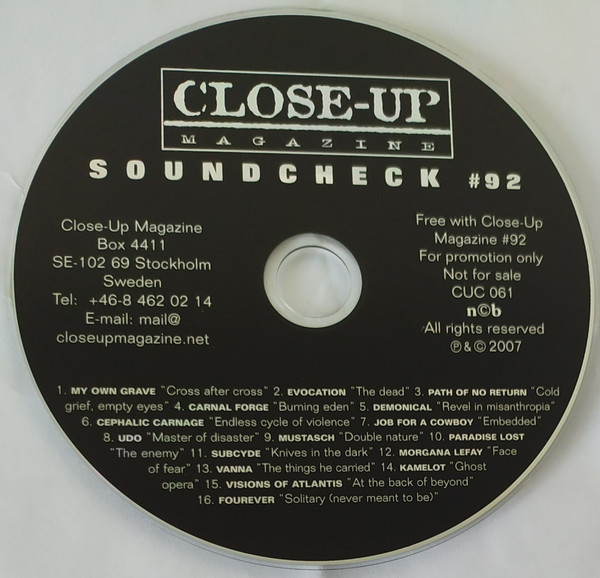 Various - Close-up Magazine - Soundcheck 