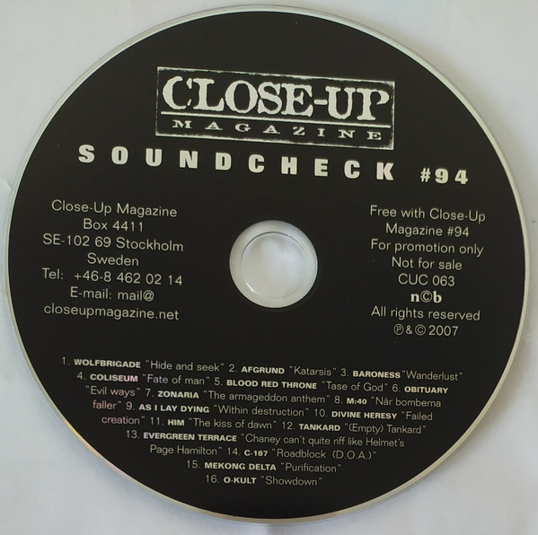 Various - Close-up Magazine - Soundcheck 