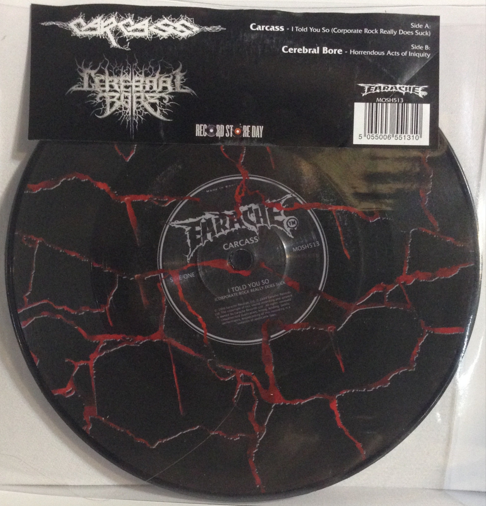 Carcass - Split with Cerebral Bore (ep)