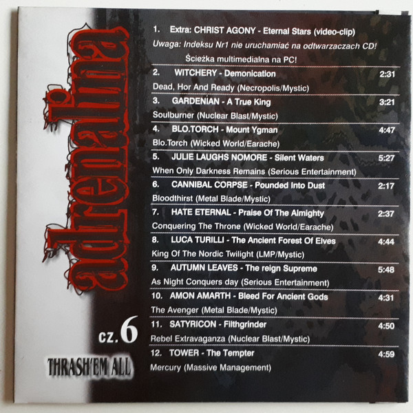 Various T - Thrash'em All 8/99 - Adrenalina Cz.6