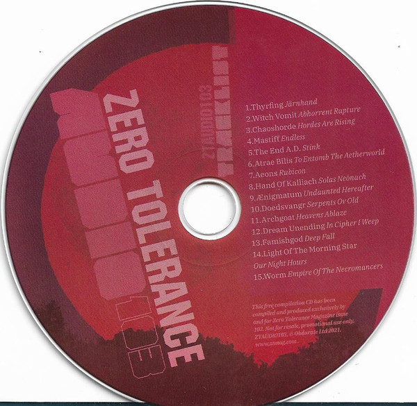 Various - Zero Tolerance Magazine - Zero Tolerance Audio 103