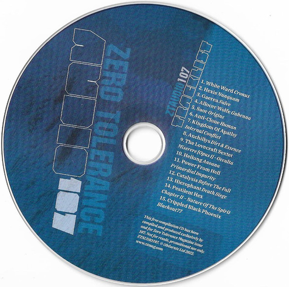 Various - Zero Tolerance Magazine - Zero Tolerance Audio 107