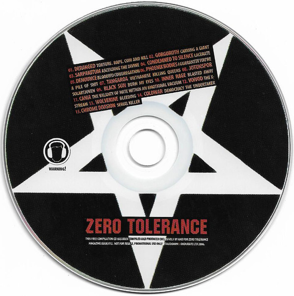 Various - Zero Tolerance Magazine - Zero Tolerance Audio 12