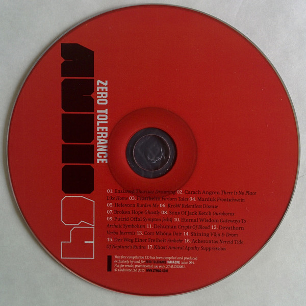 Various - Zero Tolerance Magazine - Zero Tolerance Audio 64