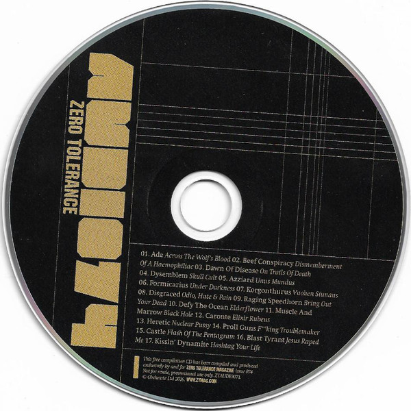 Various - Zero Tolerance Magazine - Zero Tolerance Audio 74