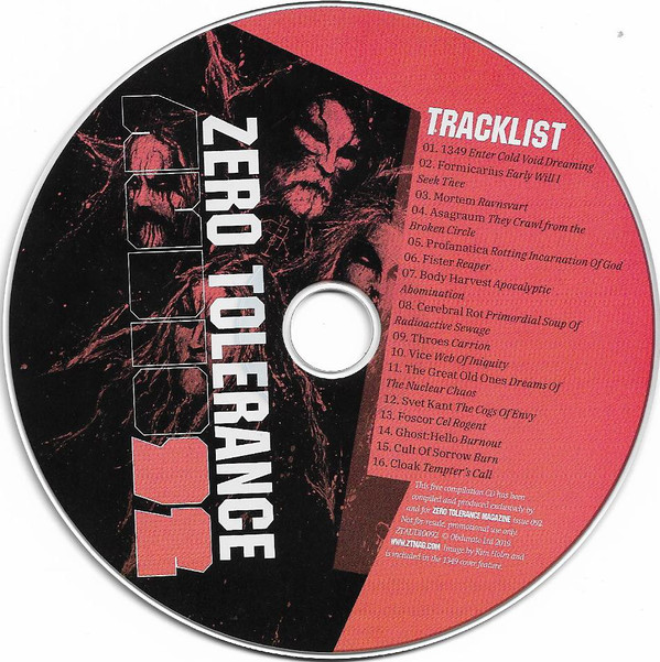 Various - Zero Tolerance Magazine - Zero Tolerance Audio 92