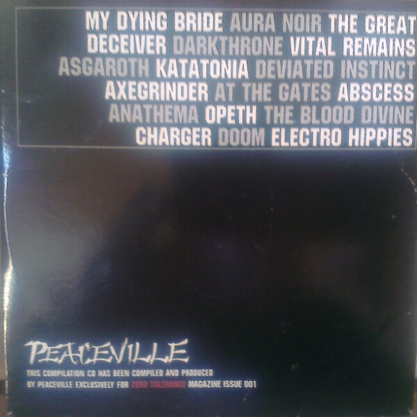 Various - Zero Tolerance Magazine - Zero Tolerance 1: Peaceville