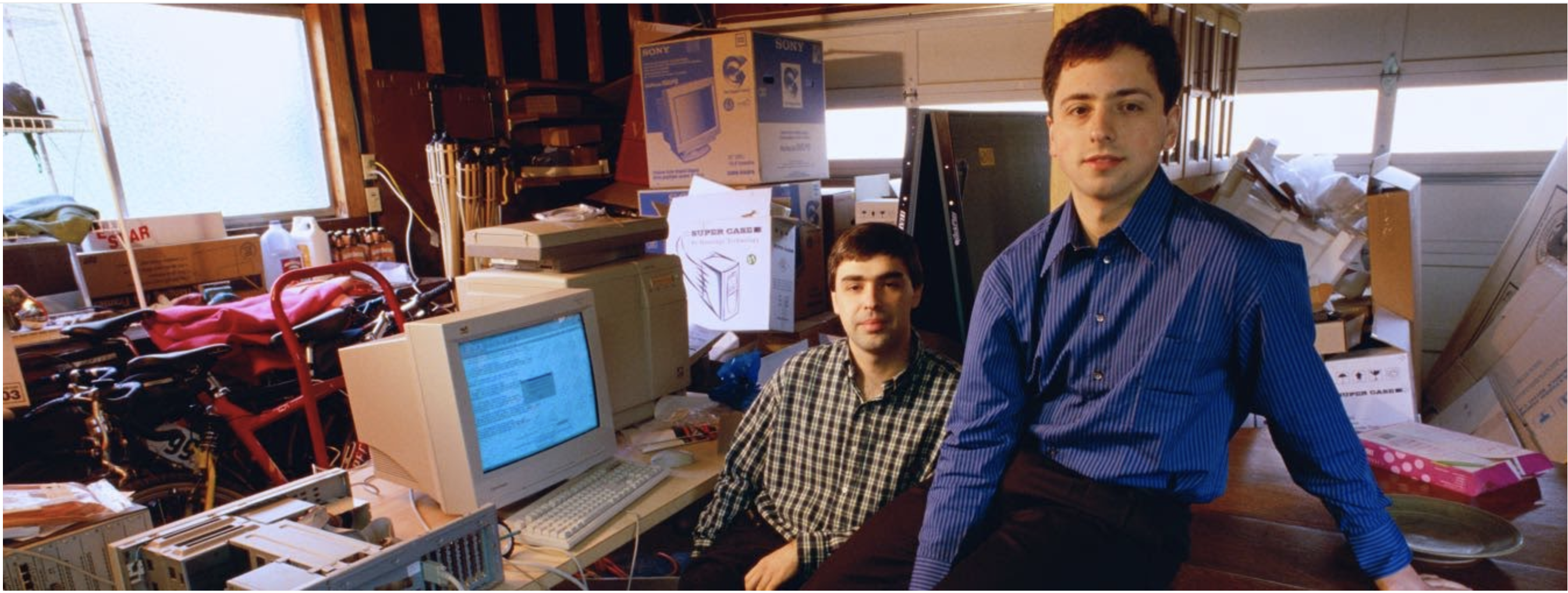Die Gründer: Larry Page und Sergej Brin