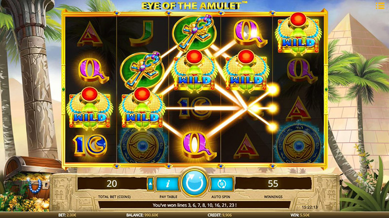 revue Eye of the Amulet session screenshot