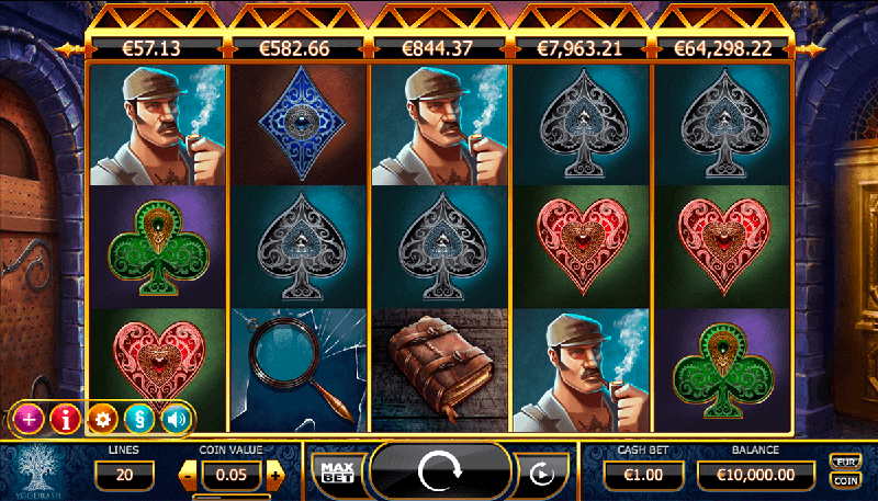 Revue Holmes and the Stolen Stones session screenshot