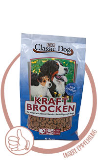 Classic Kraftbrocken Hundefutter kaltgepresst